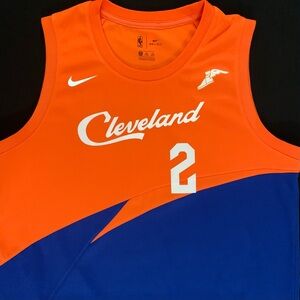 Nike Collin Sexton Cleveland Cavaliers #2 Orange / Blue Swingman Jersey Youth XL
